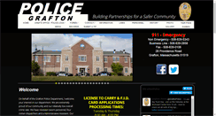 Desktop Screenshot of graftonpolice.com
